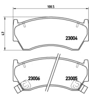 Pastiglie freno anteriori Nissan cod.p56033