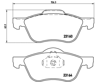 Pastiglie freno anteriori Nissan cod.p56037