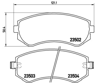 Pastiglie freno anteriori Nissan cod.p56039