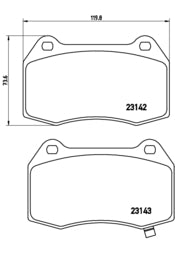 Pastiglie freno anteriori Nissan cod.p56047