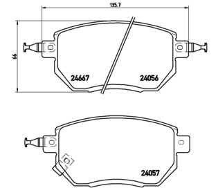 Pastiglie freno anteriori Nissan cod.p56051
