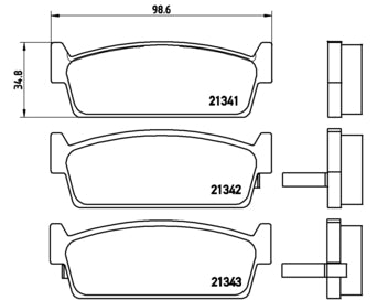 Pastiglie freno posteriori Nissan cod.p56053