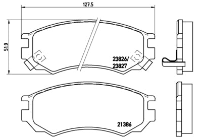 Pastiglie freno anteriori Nissan cod.p56055