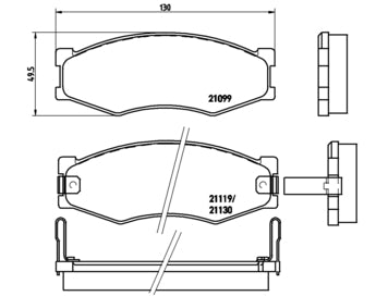 Pastiglie freno anteriori Nissan cod.p56056
