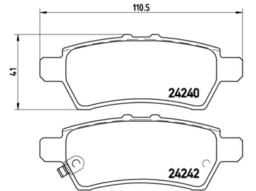 Pastiglie freno posteriori Nissan cod.p56060