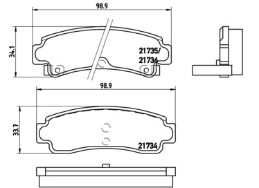 Pastiglie freno posteriori Nissan cod.p56063