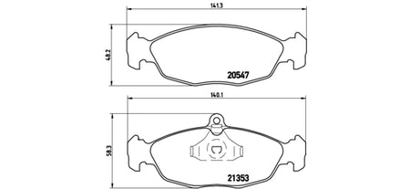 Pastiglie freno posteriori Jaguar cod.p59011