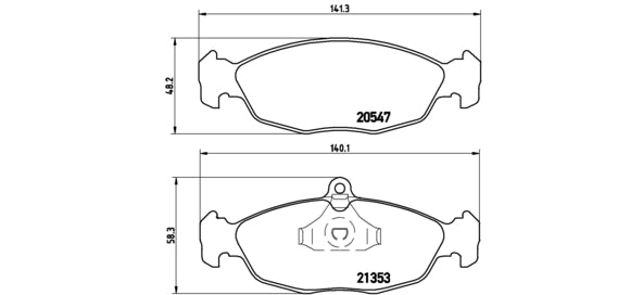 Pastiglie freno posteriori Jaguar cod.p59011