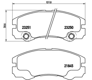 Pastiglie freno anteriori Opel cod.p59033