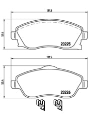 Pastiglie freno anteriori Opel cod.p59036