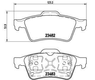 Pastiglie freno posteriori Nissan cod.p59044