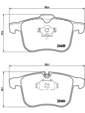 Pastiglie freno anteriori Opel cod.p59046