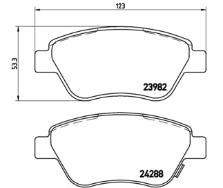 Pastiglie freno anteriori Opel cod.p59051