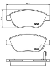 Pastiglie freno anteriori Opel cod.p59052