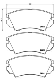 Pastiglie freno anteriori Opel cod.p59055