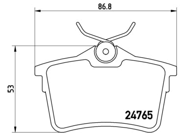 Pastiglie freno posteriori Peugeot cod.p61084