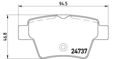 Pastiglie freno posteriori Peugeot cod.p61100
