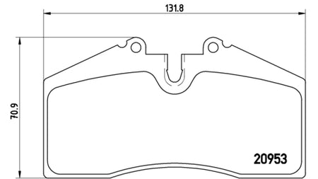 Pastiglie freno posteriori Porsche cod.p65005