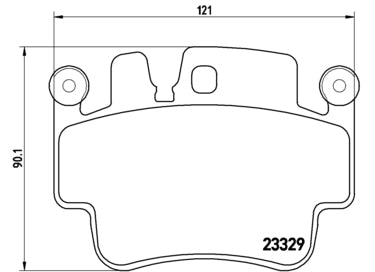 Pastiglie freno posteriori Porsche cod.p65009