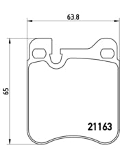 Pastiglie freno posteriori Porsche cod.p65010