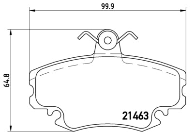 Pastiglie freno anteriori Peugeot cod.p68008