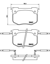 Pastiglie freno anteriori Peugeot cod.p68011