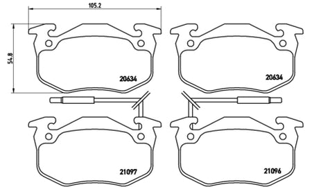 Pastiglie freno anteriori Renault cod.p68015