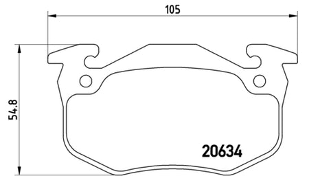 Pastiglie freno anteriori Renault cod.p68020