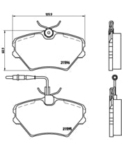 Pastiglie freno anteriori Renault cod.p68022