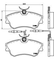 Pastiglie freno anteriori Renault cod.p68023