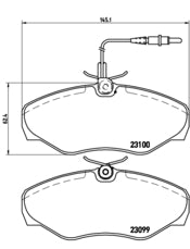 Pastiglie freno anteriori Renault cod.p68026