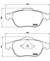 Pastiglie freno anteriori Renault cod.p68032