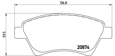 Pastiglie freno anteriori Renault cod.p68034