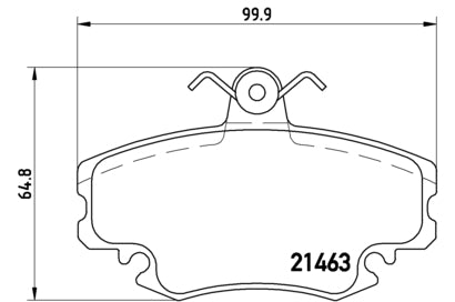 Pastiglie freno anteriori Peugeot cod.p68038