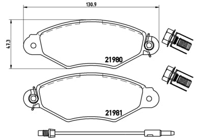Pastiglie freno anteriori Renault cod.p68042