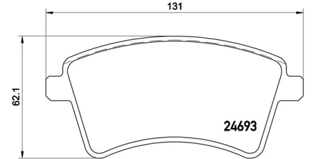 Pastiglie freno anteriori Renault cod.p68044