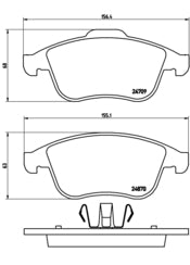 Pastiglie freno anteriori Renault cod.p68045