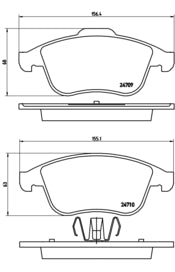 Pastiglie freno anteriori Renault cod.p68046