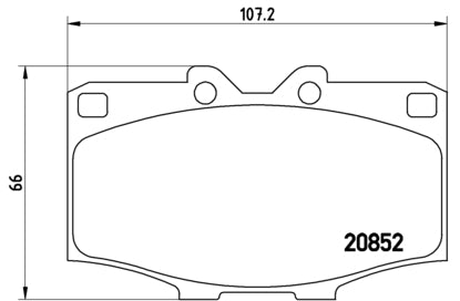 Pastiglie freno anteriori Toyota cod.p83006