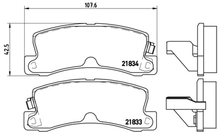 Pastiglie freno posteriori Toyota cod.p83015