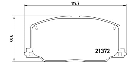 Pastiglie freno anteriori Toyota cod.p83016