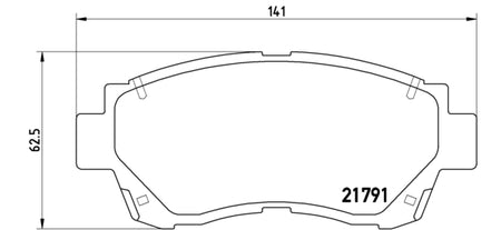 Pastiglie freno anteriori Toyota cod.p83027