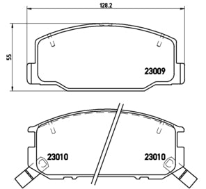 Pastiglie freno anteriori Toyota cod.p83031