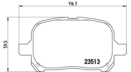 Pastiglie freno anteriori Toyota cod.p83040