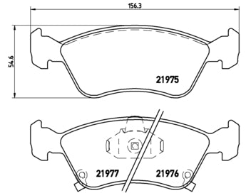 Pastiglie freno anteriori Toyota cod.p83041