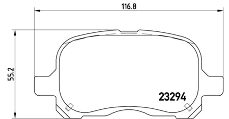 Pastiglie freno anteriori Toyota cod.p83044
