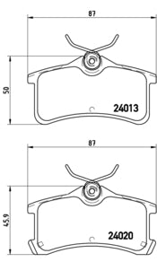 Pastiglie freno posteriori Toyota cod.p83084
