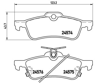 Pastiglie freno posteriori Toyota cod.p83087