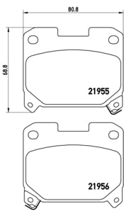 Pastiglie freno posteriori Toyota cod.p83091