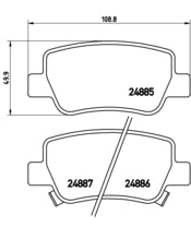 Pastiglie freno posteriori Toyota cod.p83112